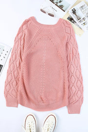 Casual Hollow Out Knit Sweater