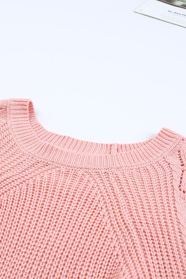 Casual Hollow Out Knit Sweater