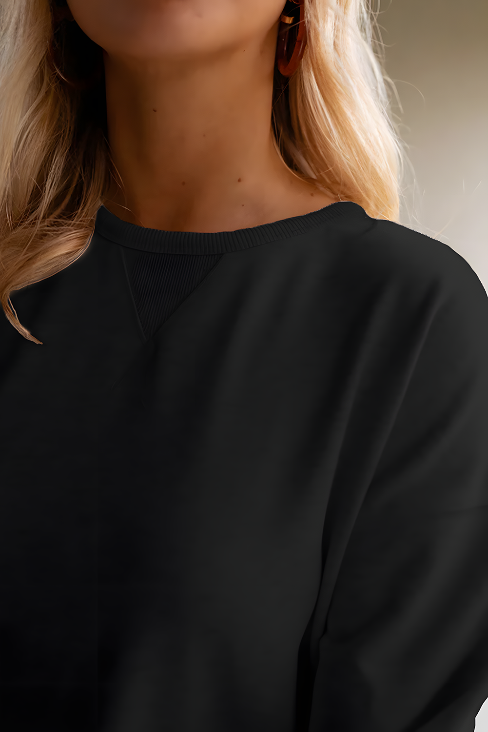 Ruffle Hem Sweatshirt Dress