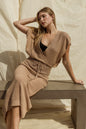 Open Sweater Cover-Up Dress