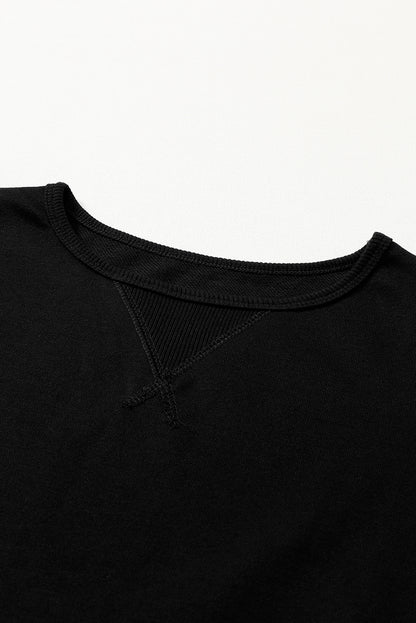 Ruffle Hem Sweatshirt Dress