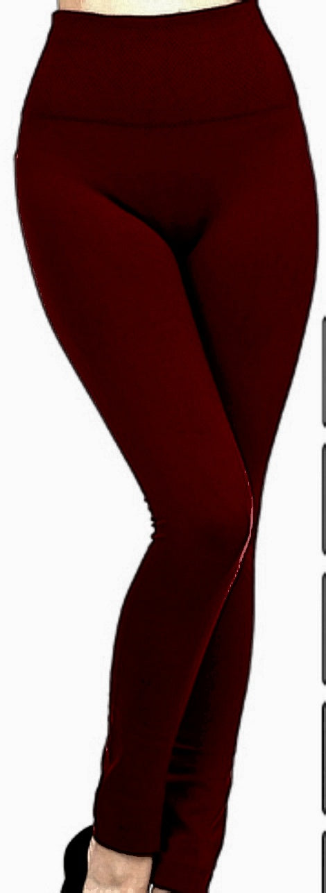 High Waist Fleece Lined Legging. ONE SIZE